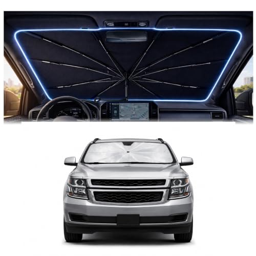 Car Windshield Sun Shade Umbrella for Chevy Tahoe 2015 (For Chevy Tahoe 2015-2020)