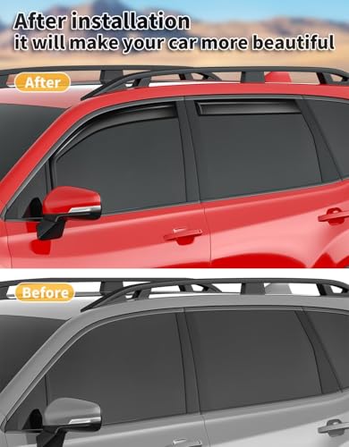 in Channel Window Visors Rain Guards for Subaru Forester 2019 (Fit for 2019-2024 Forester)