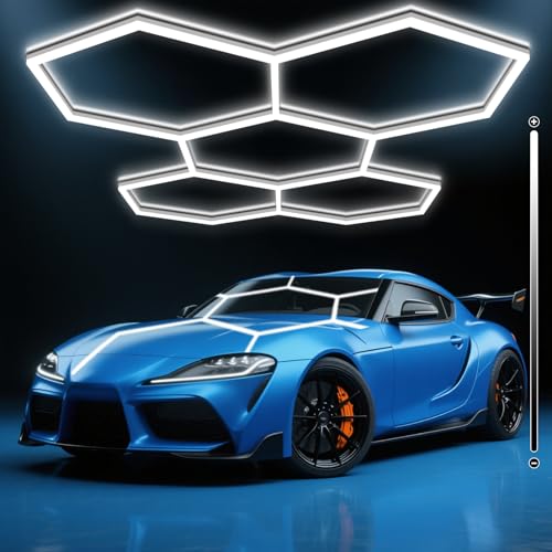 Hexagon Garage Lights (5-Girds / Dimmable)