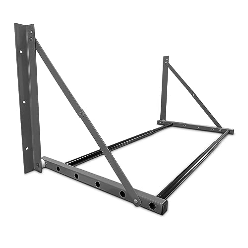 Adjustable Tire Rack Wall Mount for Garage (Grey (32"-48"))