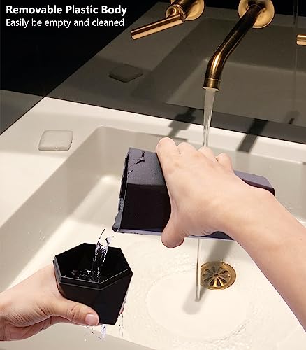 Car Trash Can Cup Holder (600ml x 2 / Black)