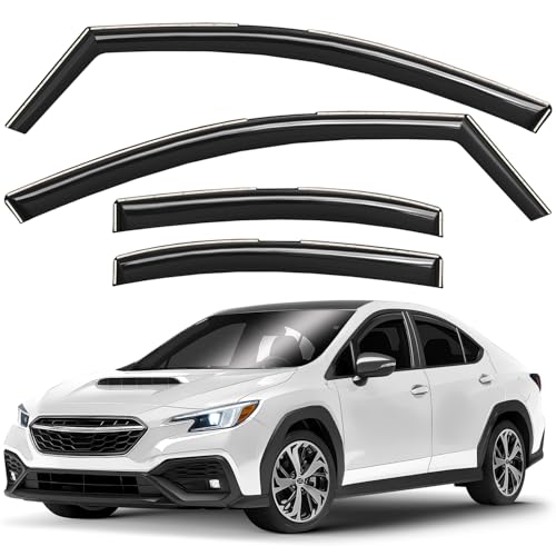 Window Deflectors Smoke Tinted in (For WRX 22-26)