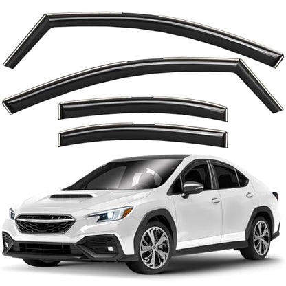 Window Deflectors Smoke Tinted in (For WRX 22-26)