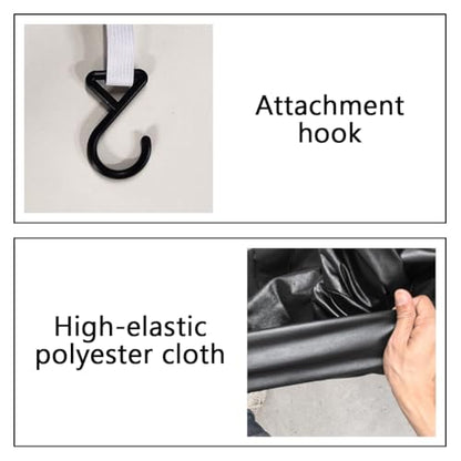 Motorcycle Cover Soft Stretch Waterproof Motor Cover Dustproof Durable Motorbike Cover for Indoor and Outdoor (96 x 49 x 41 inches)