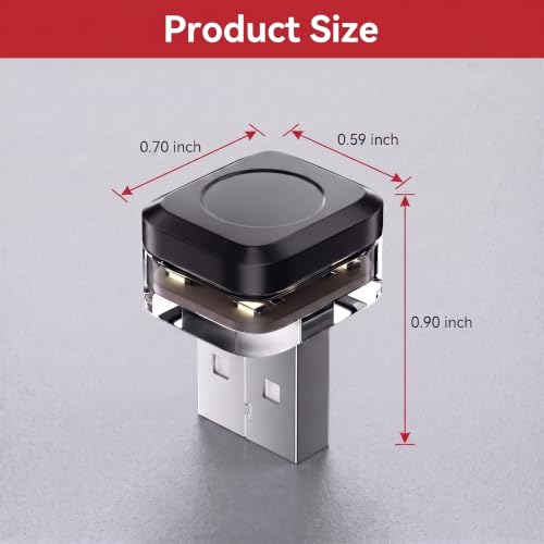 Car Interior USB LED Lights (1 PC / Red)