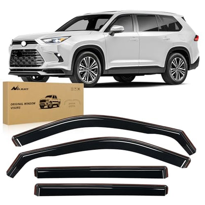 in Channel Window Rain Guards for Toyota Highlander 2020 (Toyota Highlander 2020-2026)