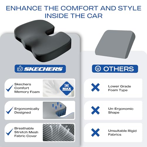 Memory Foam Seat Cushion (Black)