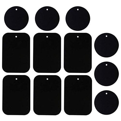 Smartphones Metal Plate 12 Pack for Phone Car Mount Holder Cradle with 3M Adhesive