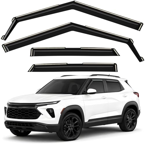 Window Deflectors Smoke Tinted in (For TrailBlazer 21-26)