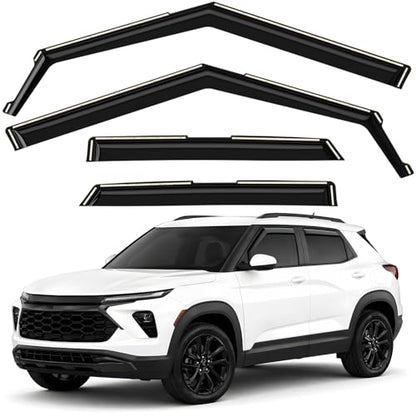 Window Deflectors Smoke Tinted in (For TrailBlazer 21-26)