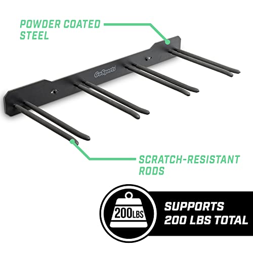 Wall Mounted Ski and Snowboard Storage Rack (8 Skis / Black)