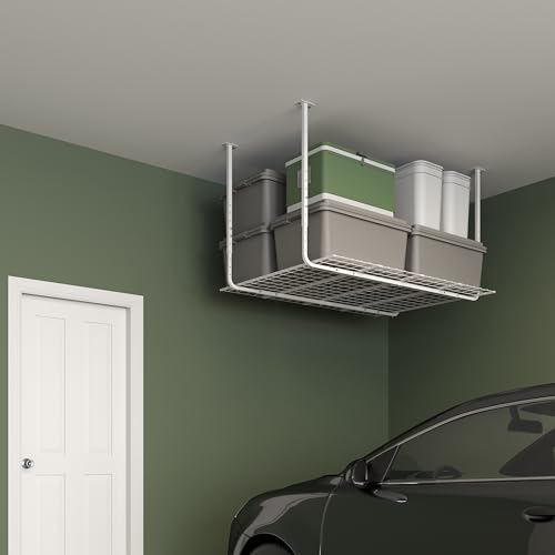 Ceiling Mounted Adjustable Shelf in White (White / 60 X 45)