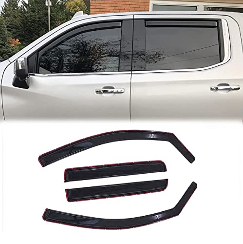 Window Visors Rain Guards for 2004 (2004-2015 Titan Crew Cab(In-Channel))