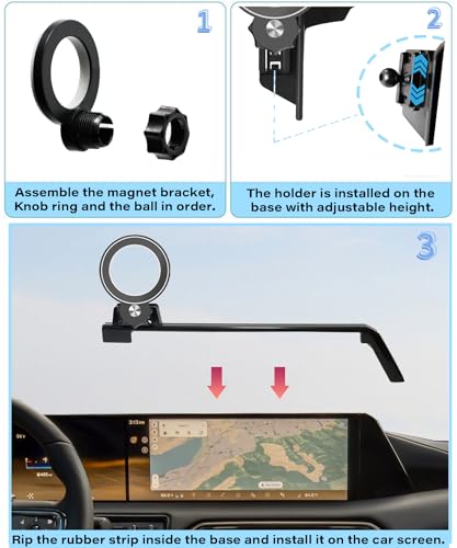 Car Phone Holder for Nissan Armada 2025 2026 14.3" Screen Accessories (for 2025-2026 Nissan Armada (14.3 Inch Screen))