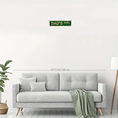DAD'S SHED SPACE Metal Tin Street Sign Bar Cafe Garage Cave Home Room Wall Bathroom Farmhouse Garden Porch Patio Decor (DAD'S)