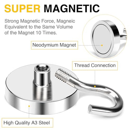 Magnetic Hooks 20pcs 120lbs Cruise Essentials 2026 Magnet Hook