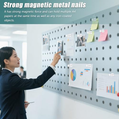22 Pack Fridge Magnets Strong for Whiteboard (White_22p)