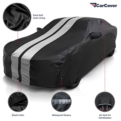 Car Cover for 1982 (Black / Gray (Stripe) / 6. Camaro 1982-1992)