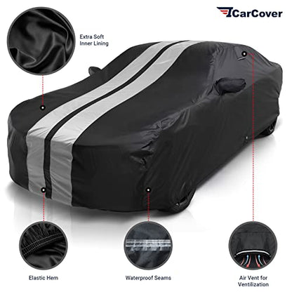 Car Cover for 1982 (Black / Gray (Stripe) / 6. Camaro 1982-1992)