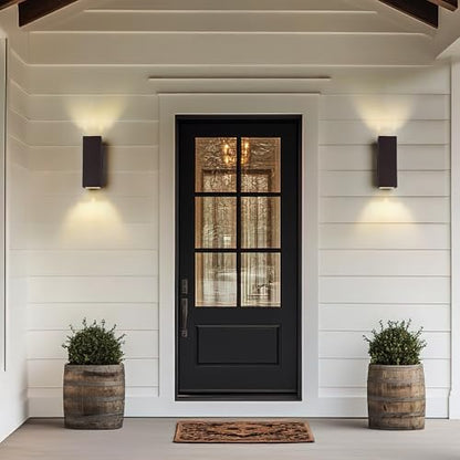 Porch Lights Outdoor Modern (Black/Style 1 / 13inch (2 lamps))