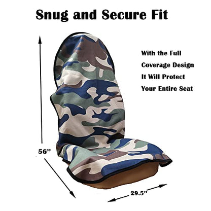 Car Seat Cover Protector Front Seats (1Pcs Front Seat Towel / Camouflage)