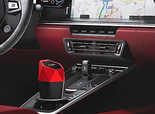 Car Trash Can Cup Holder (600ml x 2 / Red)