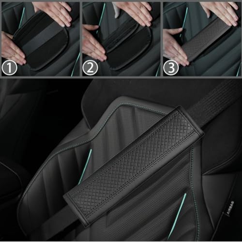 6 PCS Car Steering Wheel Cover Set (Steering Wheel Cover Set / Black)