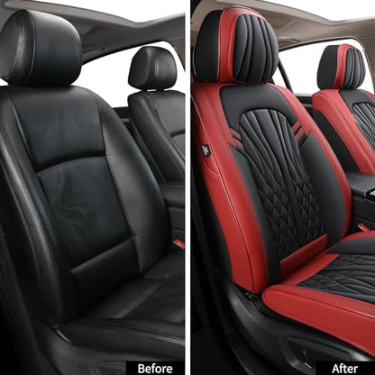 Car Seat Covers (Red /Front Pair)