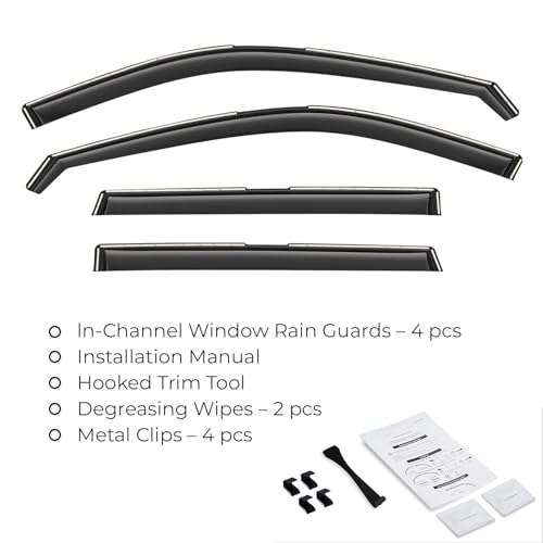 Window Deflectors Smoke Tinted in (For CR-V 23-26)