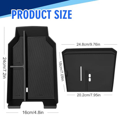 Center Console Organizer & Wireless Charging Protective Mat for BMW X3 2PCS (for BMW X3 2PCS)