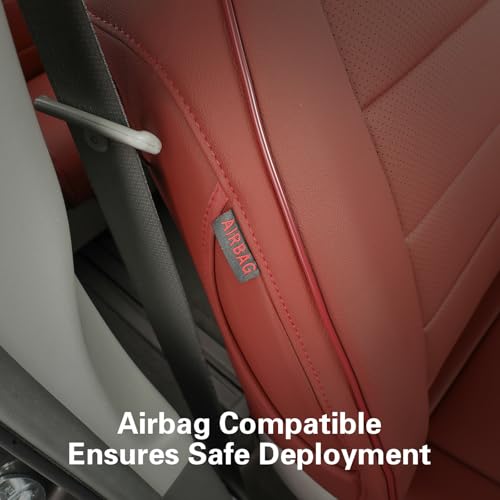 Sienna Seat Covers for 2011 (Leather (Burgundy) / 2011-2020 8 Seats, 2nd Row 4/2/4 Split)