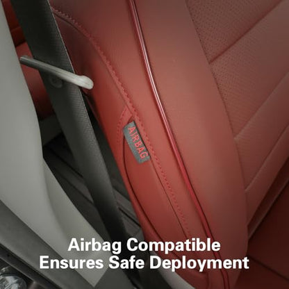 Sienna Seat Covers for 2011 (Leather (Burgundy) / 2011-2020 8 Seats, 2nd Row 4/2/4 Split)