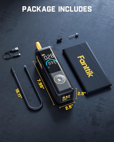 X9 APEX Portable Air Compressor for Car Tires (Black)