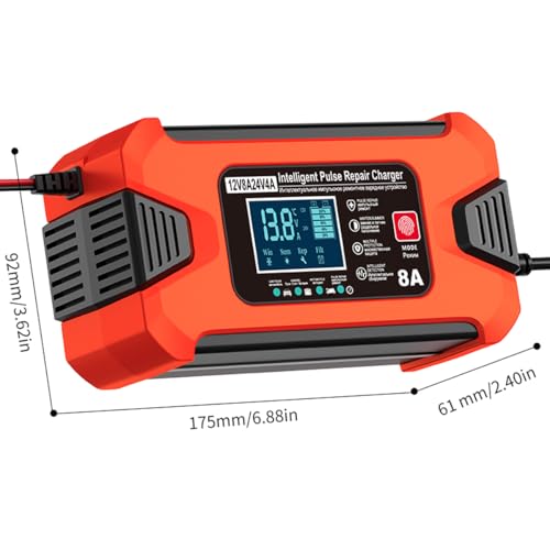 8 Amp Smart Car Battery Charger and Maintainer