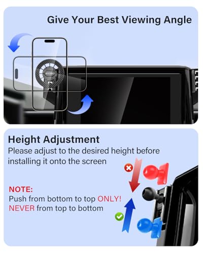 Magnetic Phone Mount for BMW X5 2014 (Magnetic / 2014-2018 BMW X5/2015-2019 X6 | 10.2-Inch)