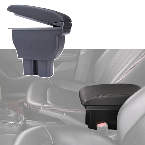 Armrest Box Center Console Arm Rest Seat Storage Box for Suzuki Jimny 2025 2026 5 (Black A Black Line)
