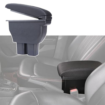Armrest Box Center Console Arm Rest Seat Storage Box for Suzuki Jimny 2025 2026 5 (Black A Black Line)