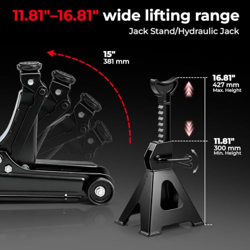2.5 Ton Car Truck Floor Jack Service Heavy Duty Steel Hydraulic Low