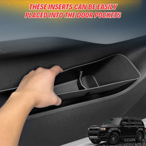 For 2026 2025 2024 Toyota Land Cruiser 1958 LC250 Prado Accessories (Car Door Organizer Storage Box)