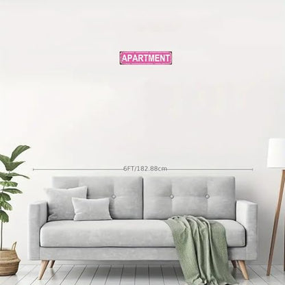 APARTMENT SPACE Metal Tin Street Sign Bar Cafe Garage Cave Home Room Wall Bathroom Farmhouse Garden Porch Patio Decor (APARTMENT)