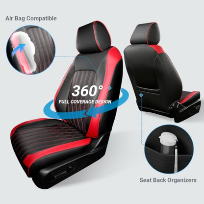 Custom for Honda CRV Seat Covers 2023 (BlackRed / CR-V2023-2026 EX,EXL,LX ,Sport,Hybrid)