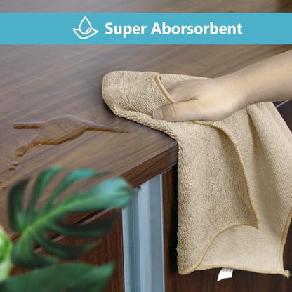 50PK Microfiber Cleaning Cloth (Brown)