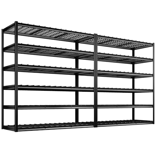 60" W Garage Shelving (6-Tier, 60"W x24"D x84"H)