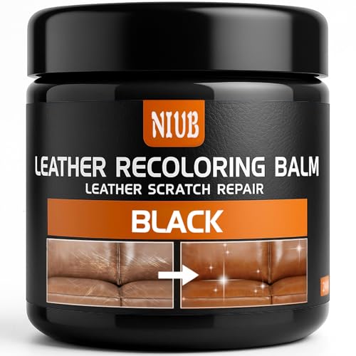 Leather Recoloring Balm Leather Color Restorer (Black)