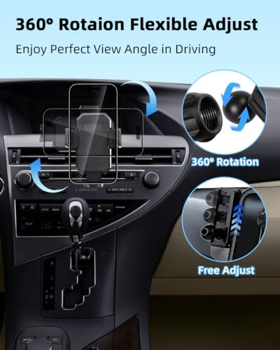 Car Phone Mount for Lexus RX 350 (RX 350/ RX 450h 2010-2015 / Auto Lock)