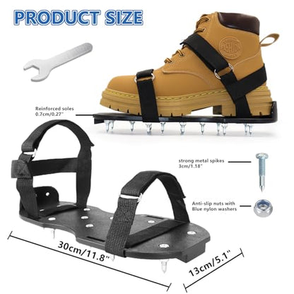 Epoxy Shoes Fully Assembled Gunite Spiked Shoes with 3 (Large)