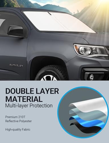 Custom Fit Car Windshield Sun Shade for 2015 (2015-2022 Colorado)