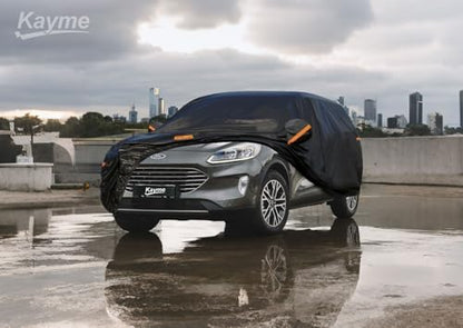 7 Layers Waterproof SUV Car Cover for Ford Escape 2000 (PE-Black / Custom Fit Ford Escape)