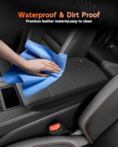 for 2024 2025 2026 Honda Prologue Center Console Cover Armrest Box Cover for Prologue (Honda Prologue Thin Black Leather)