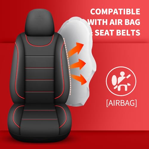 Front Car Seat Cover (N4 Black Red / Front Seat)